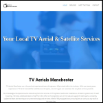 Screen shot of the TV Aerials Manchester website.