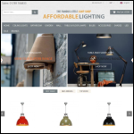 Screen shot of the Affordable Lighting website.