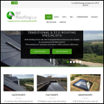 Screen shot of the RF Roofing website.