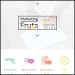 Screen shot of the Marketing Fruta website.