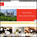 Screen shot of the Wine & Wines Ltd website.