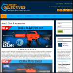 Screen shot of the Airsoft Objectives website.