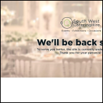 Screen shot of the South West Catering and Event Hire website.