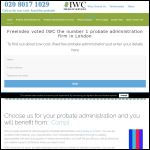 Screen shot of the IWC Estate Planning & Management Ltd website.