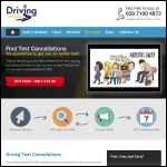 Screen shot of the Driving Test Finder website.