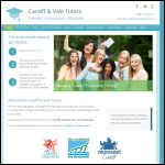 Screen shot of the Cardiff & Vale Tutors website.