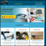 Screen shot of the Locksmith Abridge website.