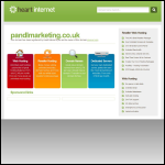 Screen shot of the P and L Marketing Ltd website.