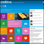 Screen shot of the Cre8tive Interiors Ltd website.