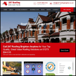 Screen shot of the 247 Roofing Brighton website.