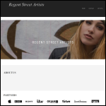 Screen shot of the Regent Street Artists website.