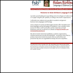 Screen shot of the Helen Birkbeck Language & Editorial Services website.