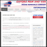 Screen shot of the Oxford Man and Van website.