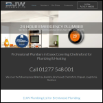 Screen shot of the DJW Plumbing Ltd website.
