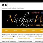 Screen shot of the Nathan Wood Performance Coaching website.