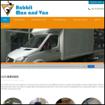 Screen shot of the Rabbit Man and Van website.