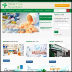 Screen shot of the Neem Tree Pharmacy website.