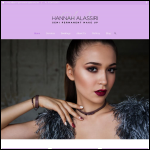 Screen shot of the Hannah Alassiri Semi Permanent Make Up website.