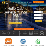 Screen shot of the Hello Cab website.