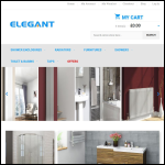 Screen shot of the Elegant Showers website.