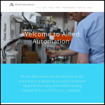 Screen shot of the Allied Automation website.