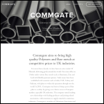 Screen shot of the Commgate Ltd website.