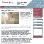 Screen shot of the Best Cleaners Pinner website.