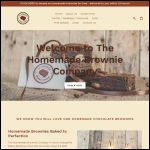 Screen shot of the The Homemade Brownie Company website.