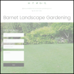 Screen shot of the Barnet Landscape Gardening website.