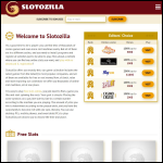Screen shot of the Slotozilla website.