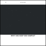 Screen shot of the Keep SEO Simple website.