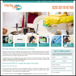 Screen shot of the Master Clean website.