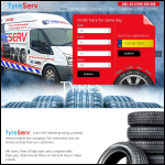 Screen shot of the TyreServ Global Ltd website.