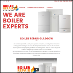 Screen shot of the Boiler Repair Glasgow website.