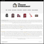 Screen shot of the The Luggage Supermarket website.