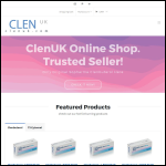 Screen shot of the ClenUK website.