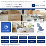 Screen shot of the Solid Surfaces Kitchens Direct website.