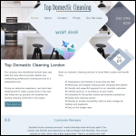 Screen shot of the Top Domestic Cleaning London website.