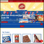 Screen shot of the Auntie Ammie's Candy Shop website.