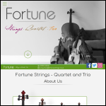 Screen shot of the Fortune Strings website.