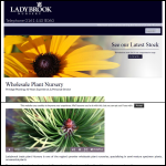 Screen shot of the Ladybrook Nursery website.