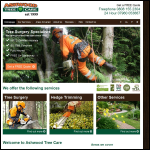 Screen shot of the Ashwood Tree Care website.