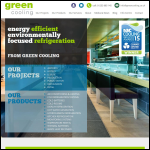 Screen shot of the Green Cooling website.