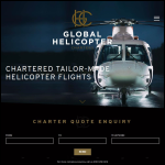 Screen shot of the Global Helicopter Charter website.