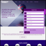 Screen shot of the Best Unsecured Loans website.