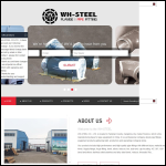 Screen shot of the WH-STEEL Co., Ltd website.