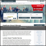 Screen shot of the Heathrow Airport Minicab website.