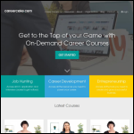 Screen shot of the Careercake Ltd website.