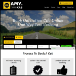 Screen shot of the Amy Cab website.