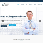 Screen shot of the Glasgow Solicitors Finder website.